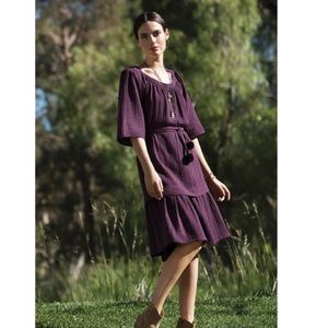 Johnny Was NWT Calme double gauze belted dress XL